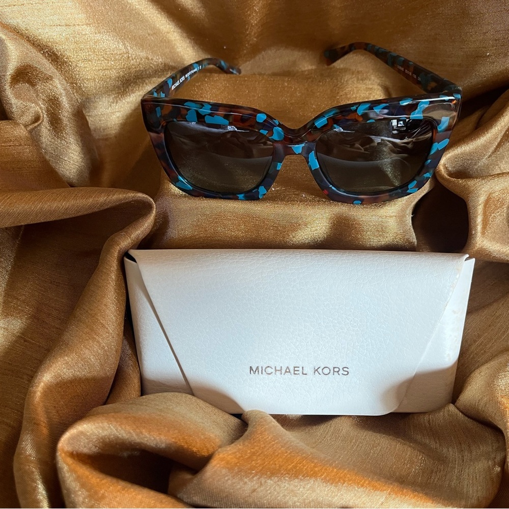Michael Kors Blue and Brown Sunglasses